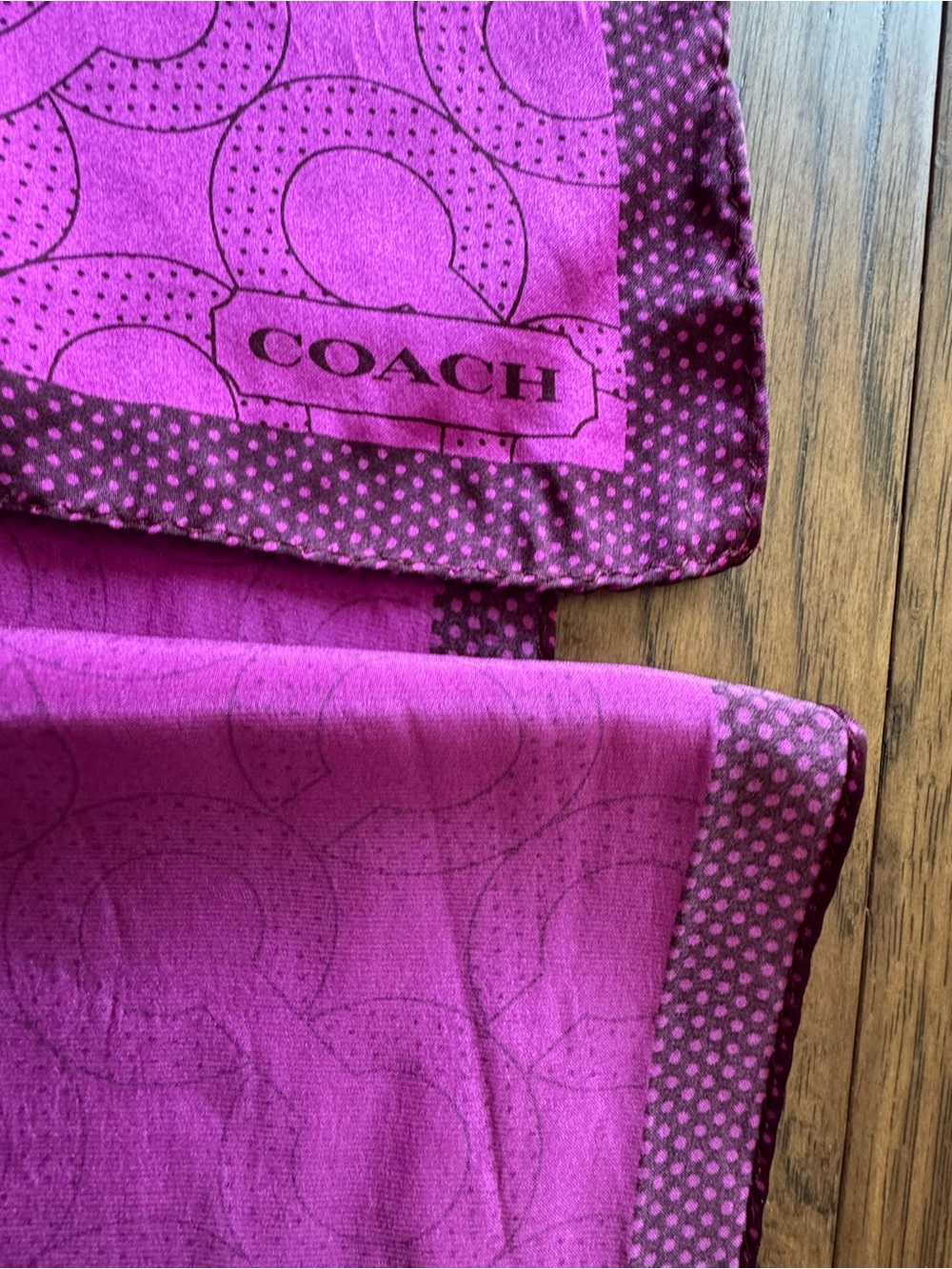 Coach Patterned Scarf - Picture 3 of 6